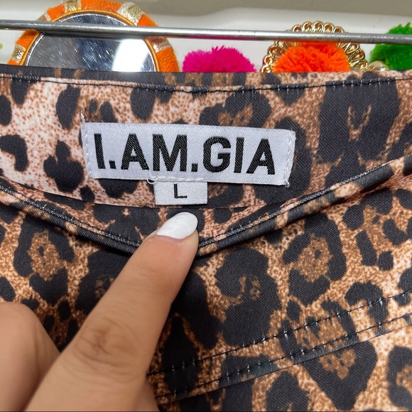 I AM GIA sypnosis leopard print pants - Picture 7 of 13